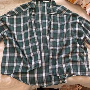HYFVE Green and White Flannel